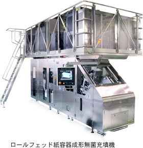 ロールフェッド紙容器成形無菌充填機